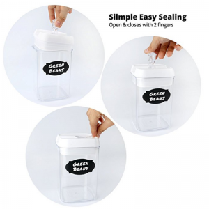 12-delt fødevarebeskyttelse Genanvendeligt plast Lufttæt opbevaringscontainersæt til fødevarer