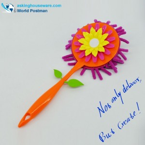 Akbrand Long Handle Duster med solsikke udsmykning