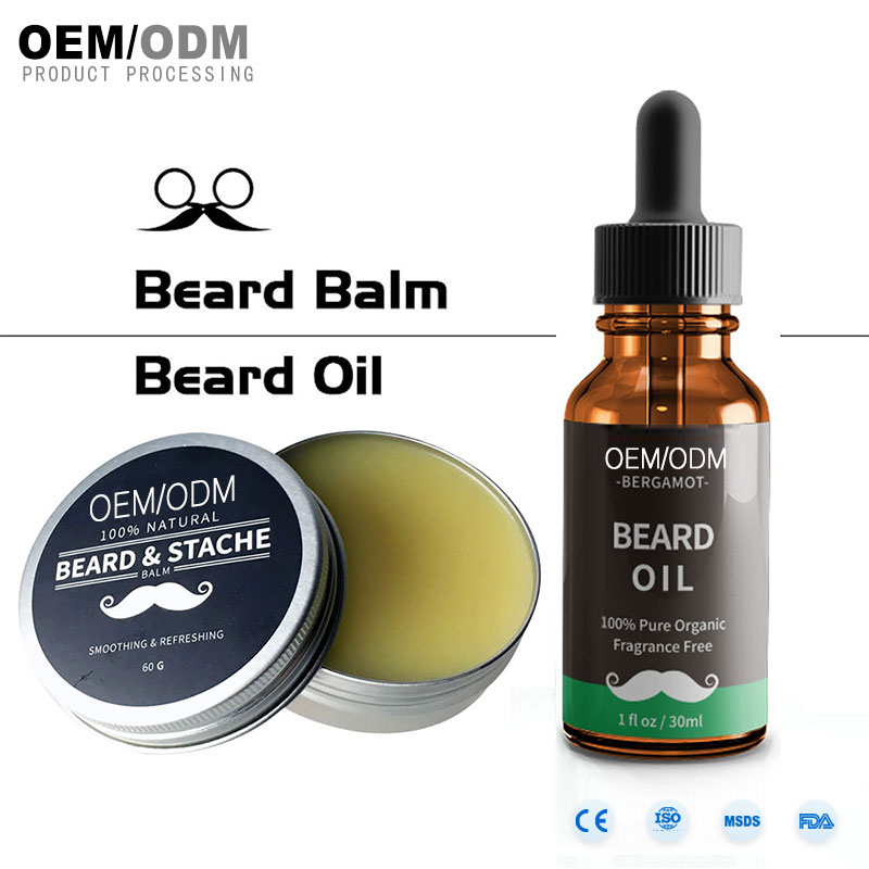 Privat etiket Duftende Naturlig Organisk Skægpleje Balm til Skægvækst Creme Beard Balm