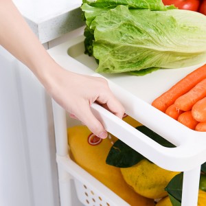 Lager køkken Light Duty 3-lags plast Opbevaringshylde