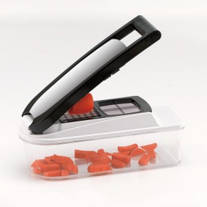 4IN 1 Vegetabilsk chopper Mandoline Slicer - Glasbeholdere Spiralizer Vegetabilskniskeskive