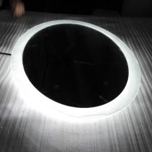 EU og USA Luksus illumineret LED oplyst baggrundsbelyst badeværelse spejl-ENE-AL-115