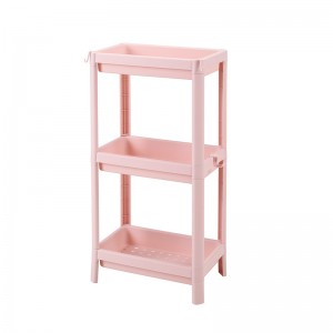 Pink 3 Tier Strong Kitchen Plastic Storage Organizer Hylde Rack