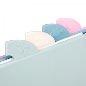 30 * 22,5 * 0,5 cm plastikskærebræt 4 stykker sæt med holder