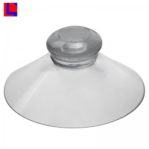 gennemsigtig gummi vakuum PVC sugekop med skrue