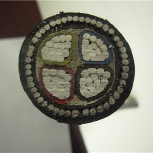 Elektrisk kraft Xlpe armeret kabel / 4 kernet armeret kabel