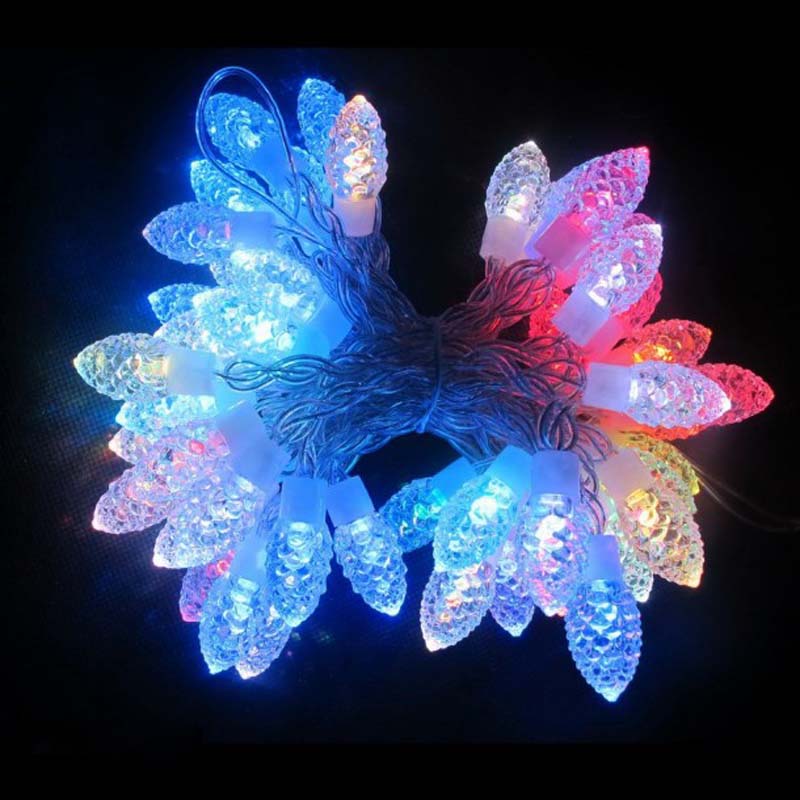 RGB LED strengelys Diamond / Snowflake Dekorative LED Xmas Lights
