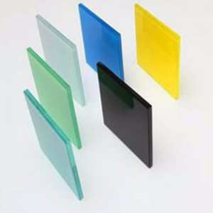 Farvet lamineret sikkerhedsglas