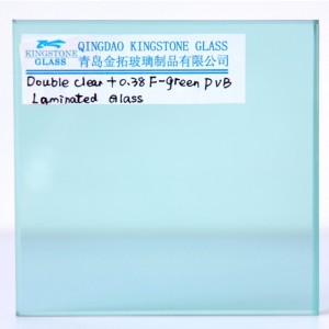 Farvet lamineret sikkerhedsglas