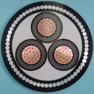1-30KV 6mm 3 Core Swa-armeret kabel IEC60502, SANS 1339, BS 6622, AS / NZS1429.1, NFC 33226, CSA C 68.5
