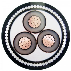 Mellemspændt flerkernepanseret kabel med STA / SWA pansret