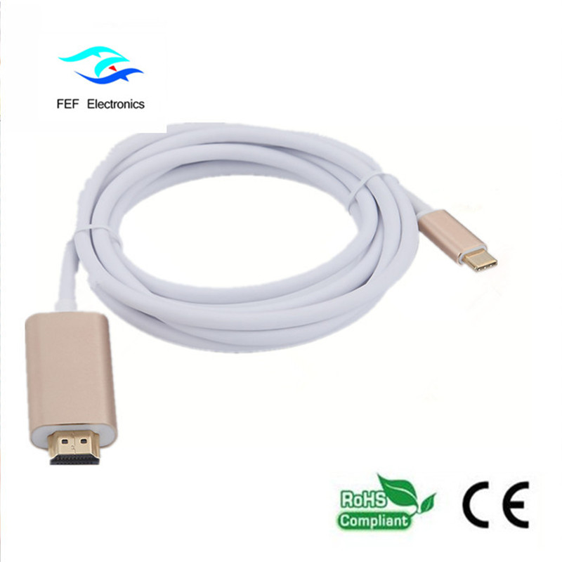 USB Type c til HDMI hankonverter ABS shell-kode: FEF-USBIC-013