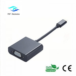 USB 3.1 Type-C han til VGA kvindelig konverteringskode: FEF-USBIC-002