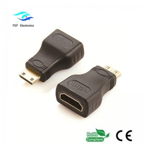HDMI hun til mini HDMI hanadapter guld / nikkelbelagt Kode: FEF-H-022