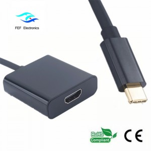 USB-type c til HDMI-konverter til metal-kuffert: FEF-USBIC-006