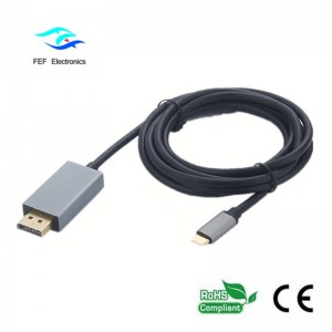 USB TYP-C til Mini Displayport hankonverter ABS Shell-kode: FEF-USBIC-014
