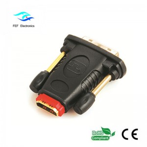 HDMI hun til DVI 24 + 1 hanadapter Han til kvindelig konverteringskode: FEF-HD-006
