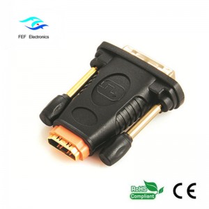 HDMI hun til DVI 24 + 1 hanadapter Han til kvindelig konverteringskode: FEF-HD-006