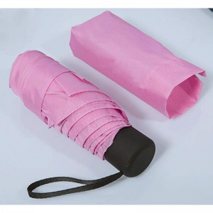 5 fold paraply mini størrelse paraply regn brugerdefineret 5 fold paraply til lady