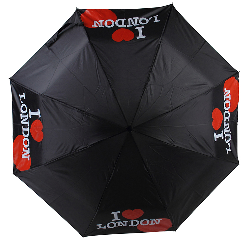 2019 Brugerdefineret paraply Børn sort og hvid håndværksartikel i farve 3 sammenfoldelig paraply
