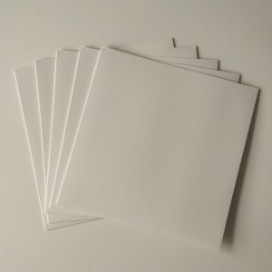 12 Hvidfarve pap LP / Record Cover Intet hul