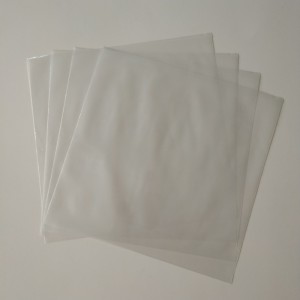 33 RPM Premium beskyttende flad poly vinylplade Udvendigt ærmebetræk