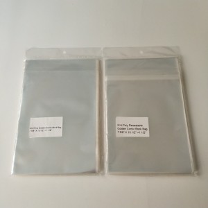 Crystal Clear 2mil Poly Resealable Golden Comic Book Taske