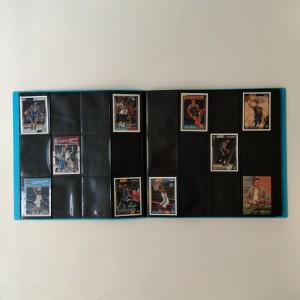 Blå farve 12 Pocket Collectors Portfolio Album til baseball-kort