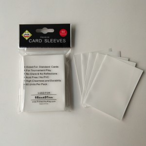 Hvid Matt Deck Protectors ærmer Standard størrelse MTG Pokemon