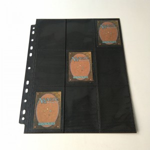 18 Pocket Collector Card Album-sider til MTG YGO Sport-kort med gul ikke-vævet foring