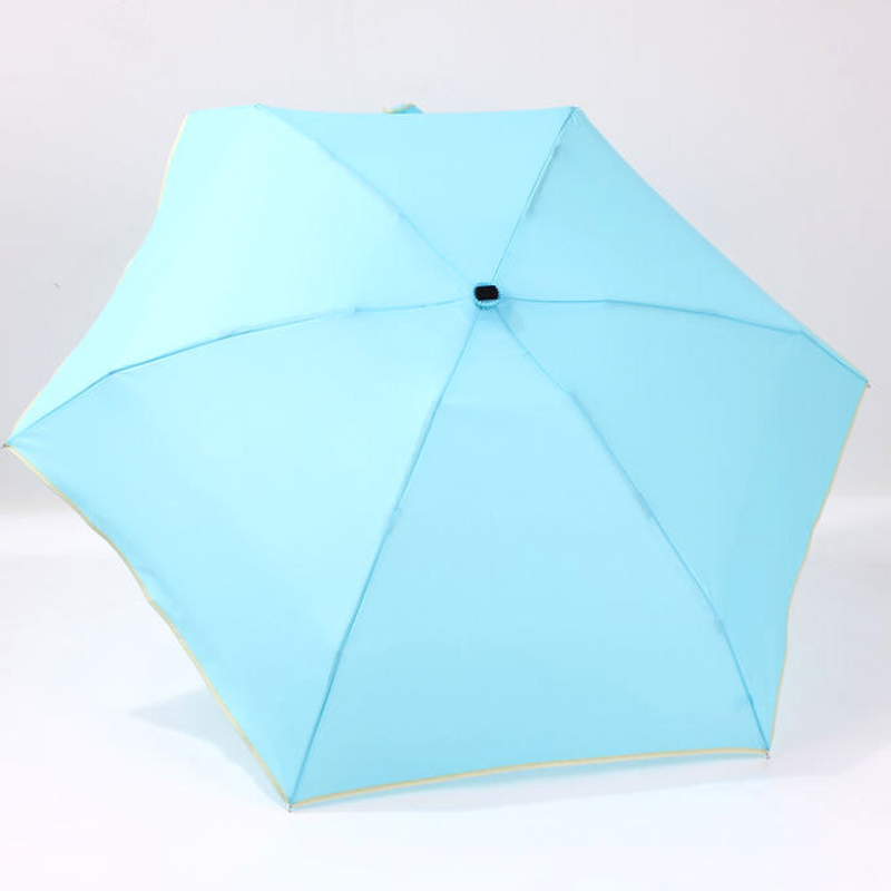blå mini paraply til taske