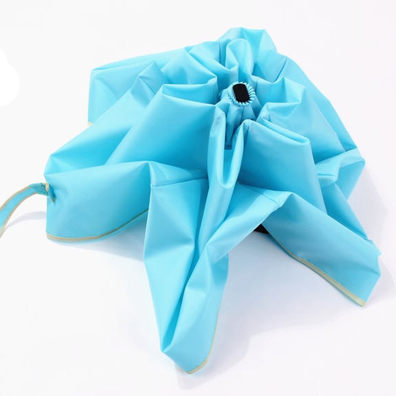 blå mini paraply til taske