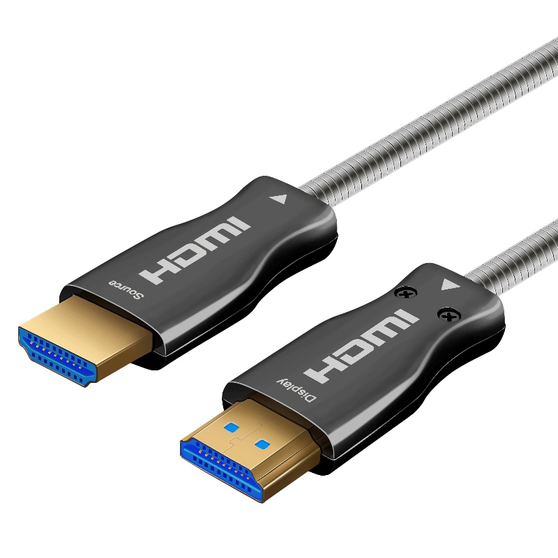 15m 49ft HDMI 2.0 18 Gbps 4K 60Hz HDMI til HDMI-kabel med forgyldt optisk fiberkabel