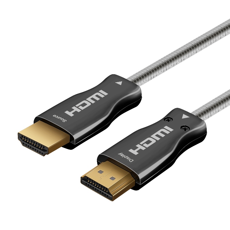 15m 49ft HDMI 2.0 18 Gbps 4K 60Hz HDMI til HDMI-kabel med forgyldt optisk fiberkabel