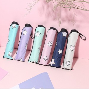 TOP-klassificeret vare farveændrende virksomhedsgaver 3-fold regnparaply