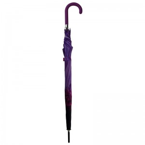 Fashion Sun Parasol Auto Open Kompakt udendørs lige paraply med logo