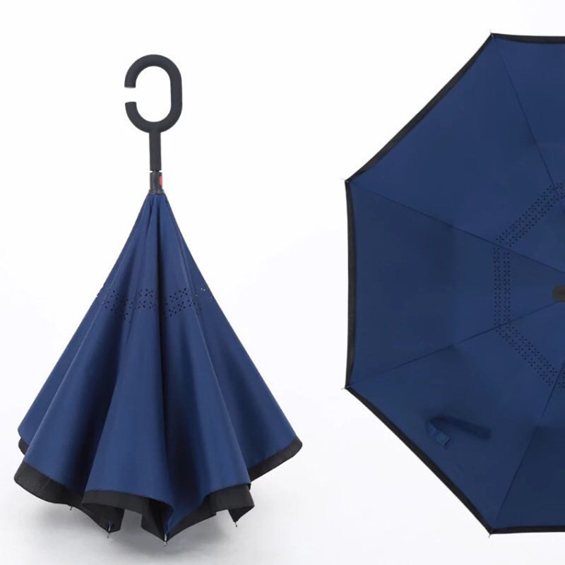 Engros distributører biler paraply med omvendt lige paraply