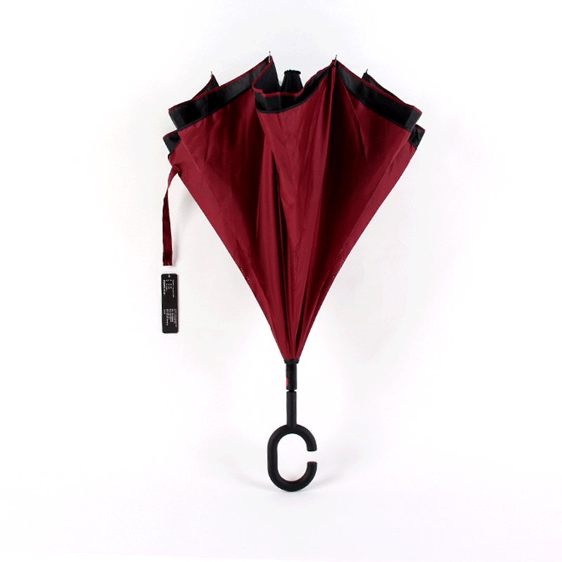 Brugerdefineret udskrivning paraply med manuel åben funktion omvendt paraply