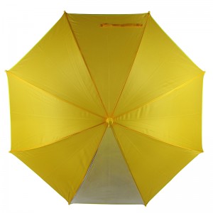 Børneblå stofparaply med paraply til vinduespaneltryk børns regnparaply