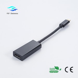 USB TYPE C til displayport af ABS-shell til kvinder: FEF-USBIC-004A
