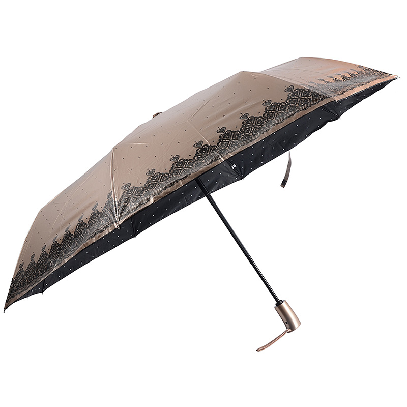 vindtæt fotodesign brugerdefineret udskrivning 3-fold paraply med automatisk åben og automatisk luk-funktion