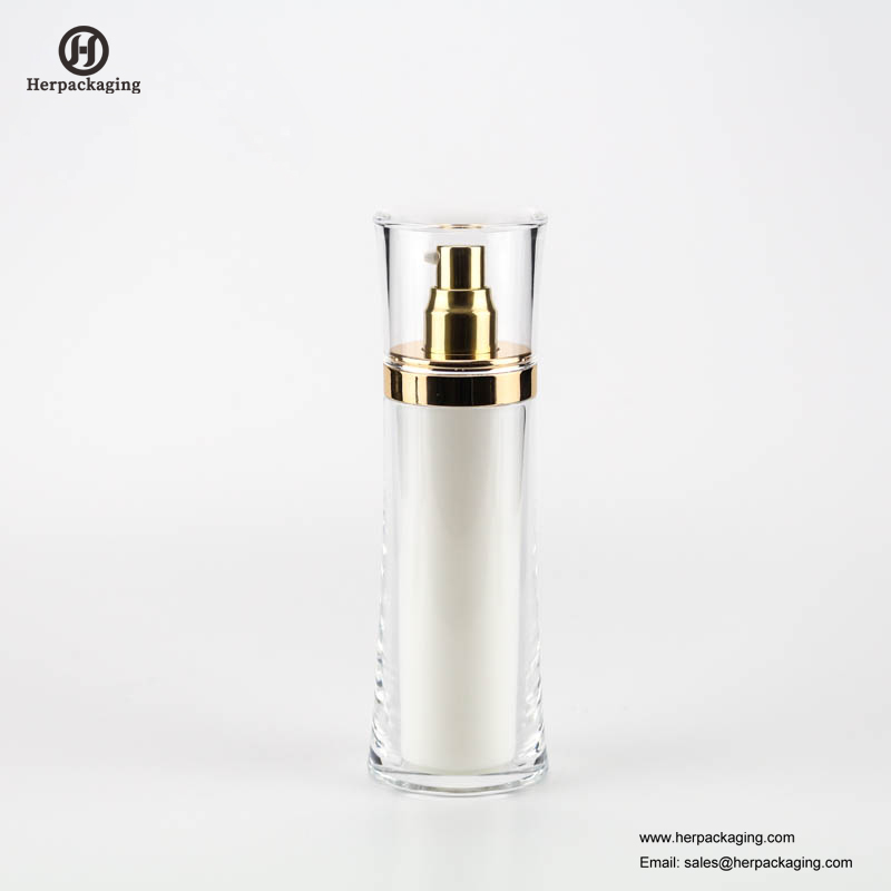 HXL316 Tom akryl, airless creme og Lotion Flaske, kosmetisk emballage, hudplejebeholder