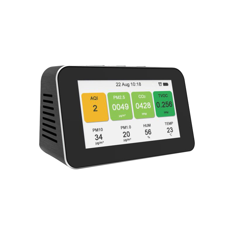 Dienmern 2019 Bærbar luftkvalitetsdetektor CO2 PM2.5 tester indendørs luftdetektor PM1.0 PM10 smart luftkvalitetsmonitor HCHO