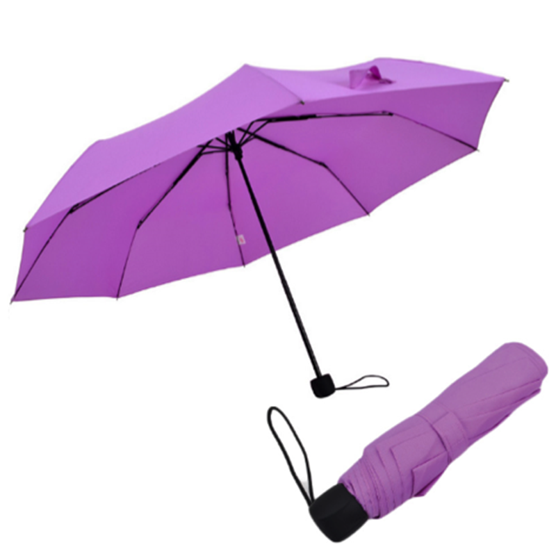 Billig pris firma gaver vare manuel åben 3 folde paraply med design