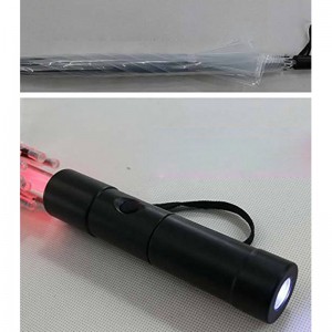 Lette paraply LED ribben og LED skaft med plast håndtag Fakkel paraply