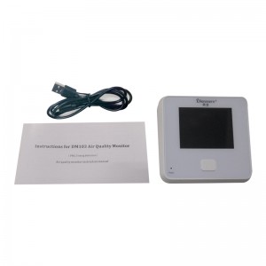 Dienmern DM103 Luftkvalitetsdetektor For PM2.5 + HCHO + TVOC + AQI + PM1.0 + PM10