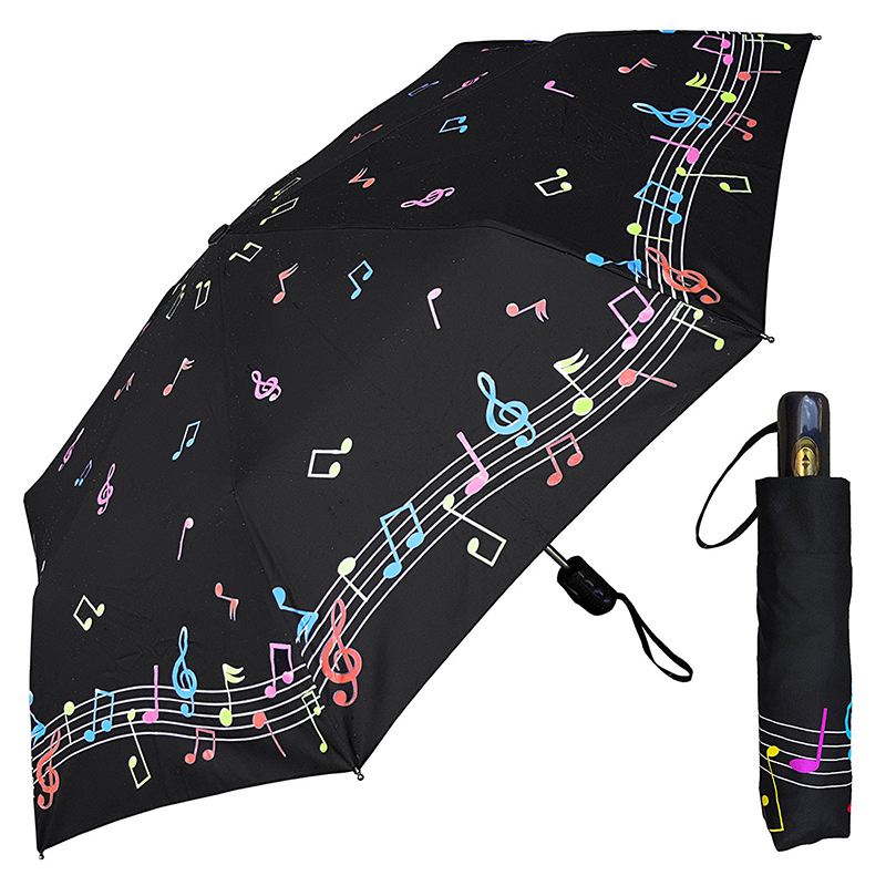 Marketingprodukter Magik i topkvalitet Ændring af farvesublimering 3-fold paraply
