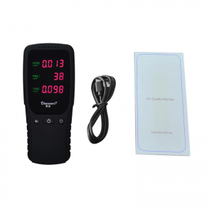 PM2.5 HCHO TVOC Luftdetektor Monitor