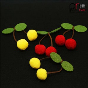 kirsebær pom pom patch