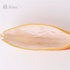 Frugt-trykte brugerdefinerede kvindes kosmetiske makeup taske med lynlås